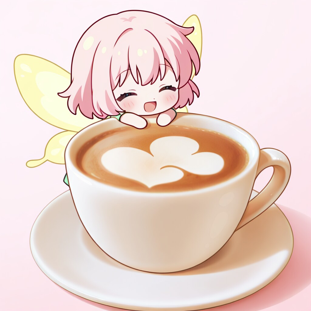 ラテと妖精ちゃん？ | の人気AIイラスト・グラビア