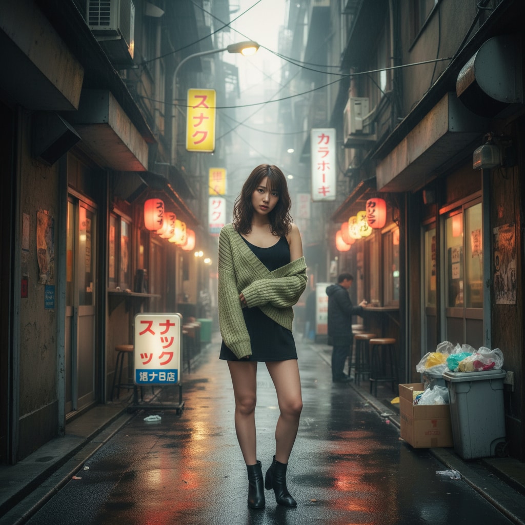 飲み屋街の裏路地