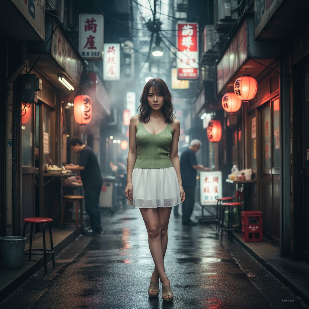 飲み屋街の裏路地