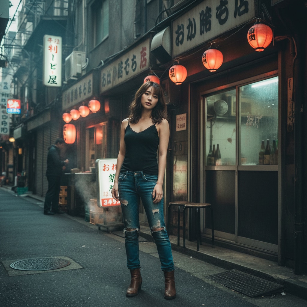 飲み屋街の裏路地