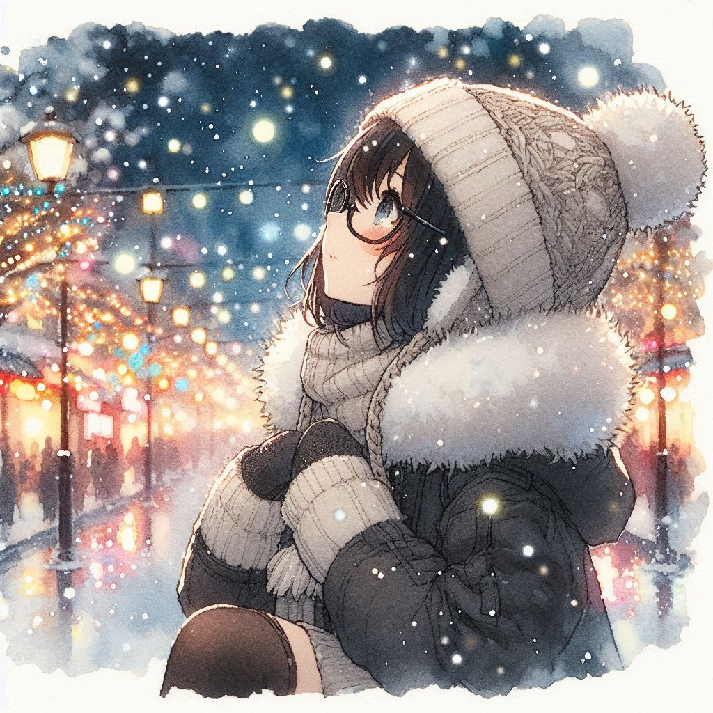 年末の雪 | の人気AIイラスト・グラビア