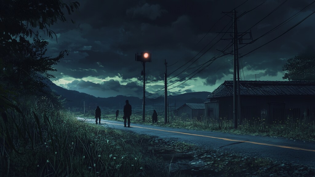 待ち伏せの田舎道