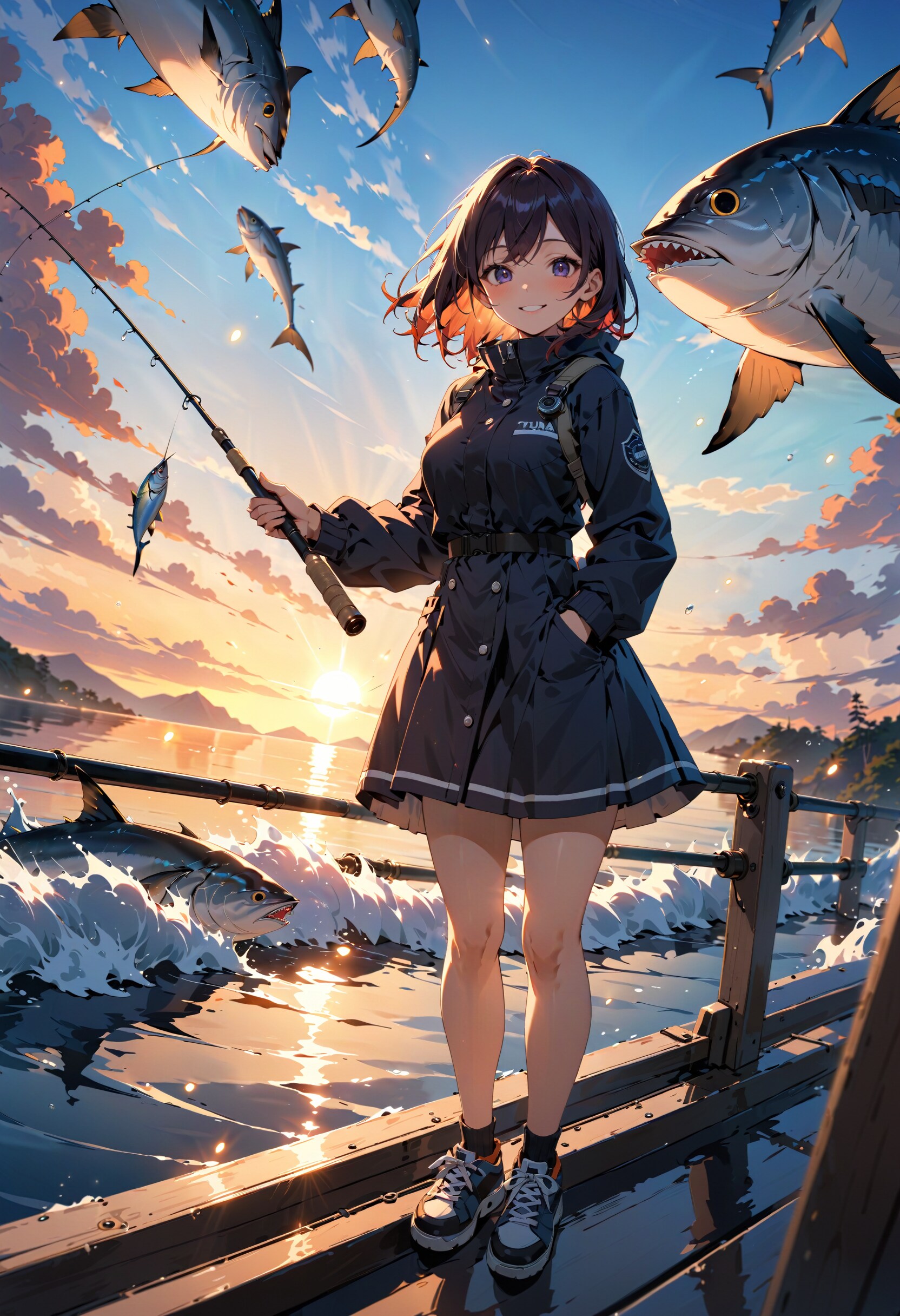 今日は釣りの日。マグロの日 | の人気AIイラスト・グラビア