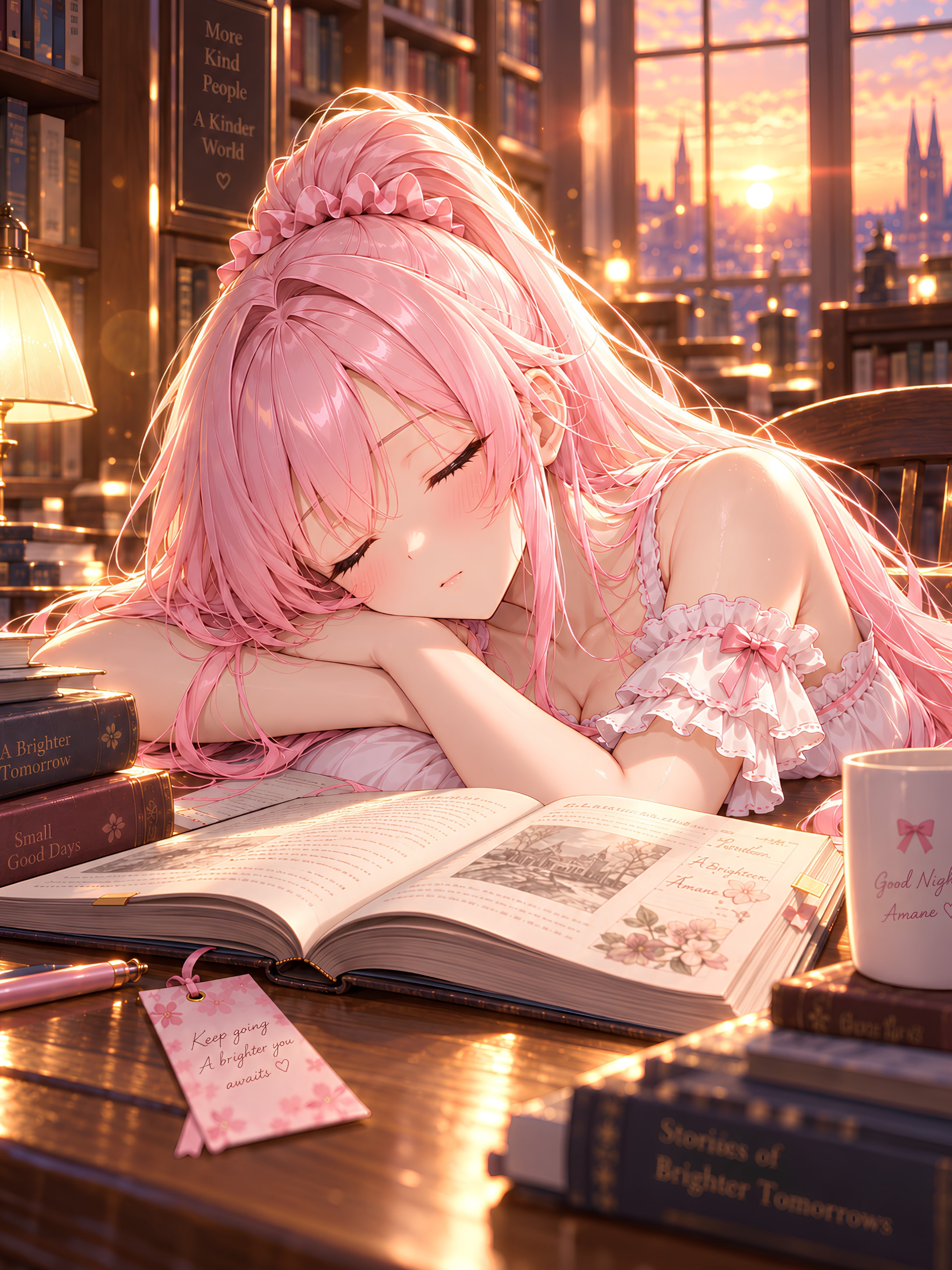 本を読んでたらいつの間にか…… | の人気AIイラスト・グラビア