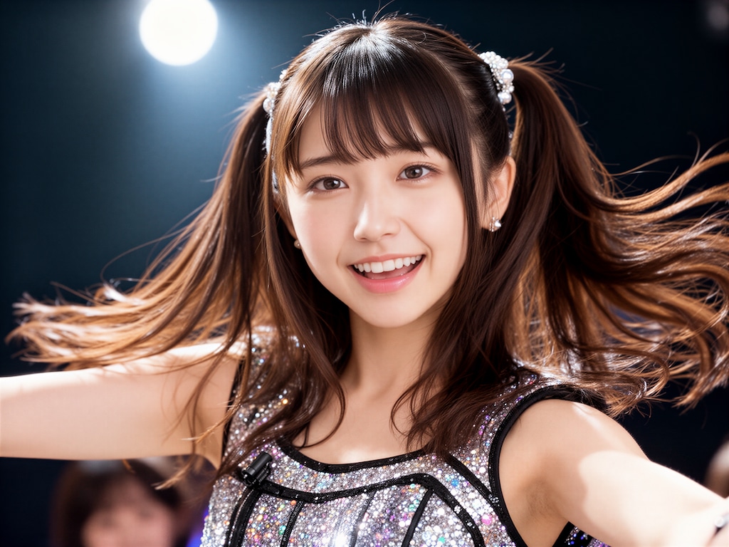 歌合戦で歌うアイドル 2