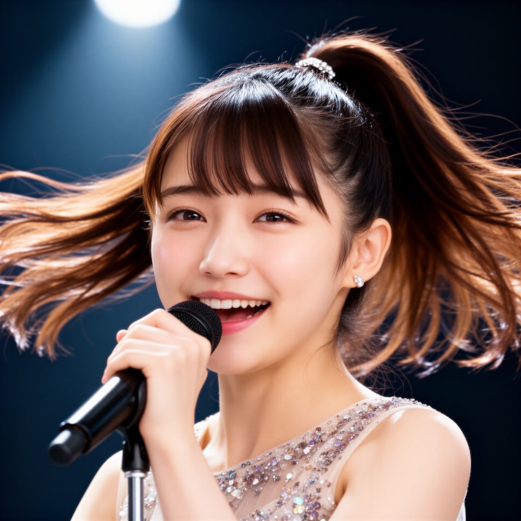 歌合戦で歌うアイドル 2