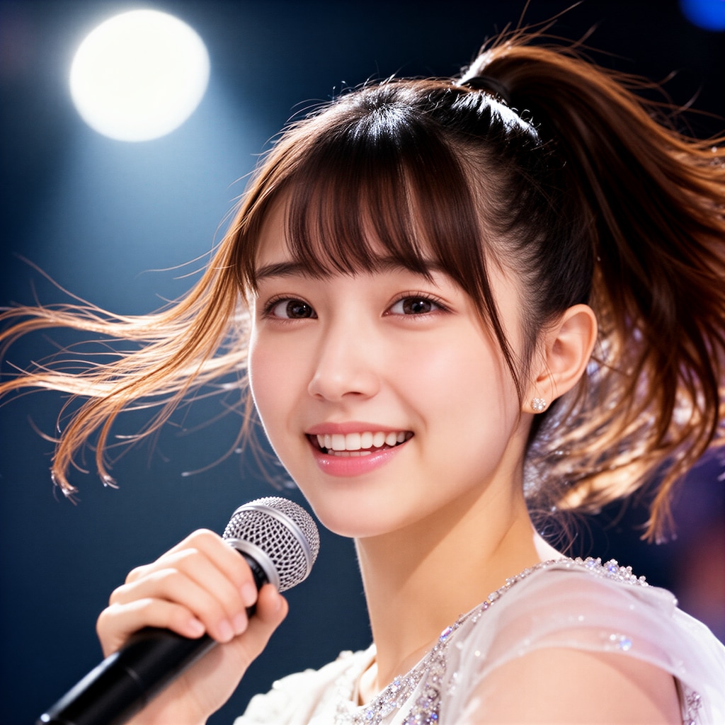 歌合戦で歌うアイドル 2