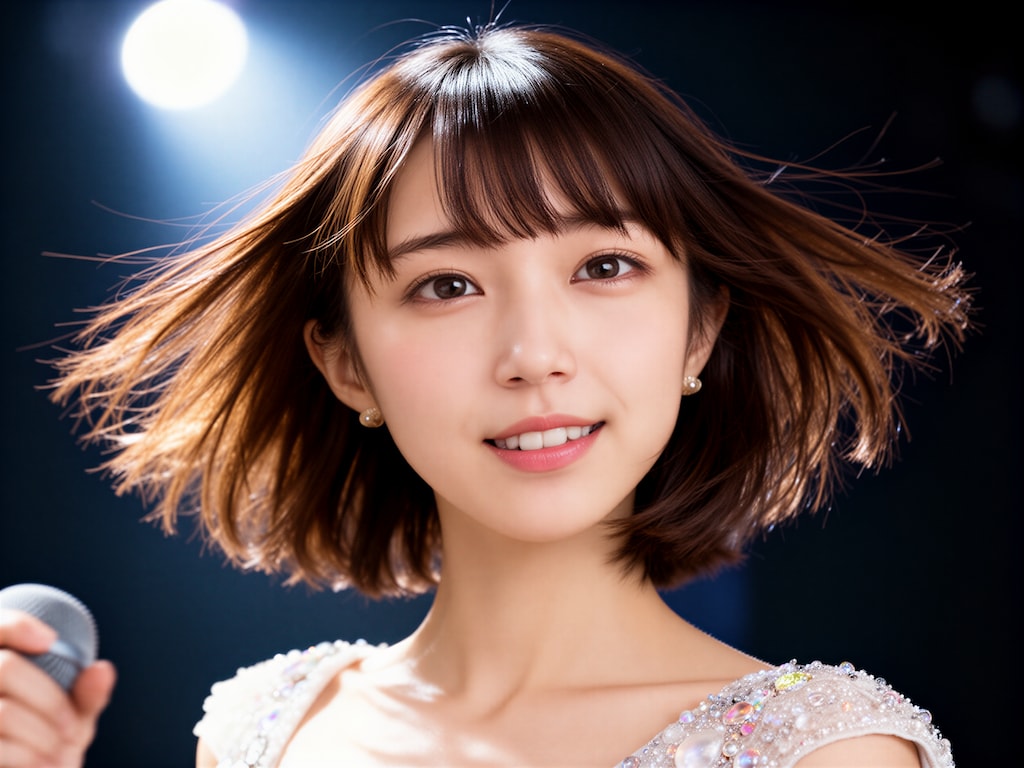 歌合戦で歌うアイドル 2