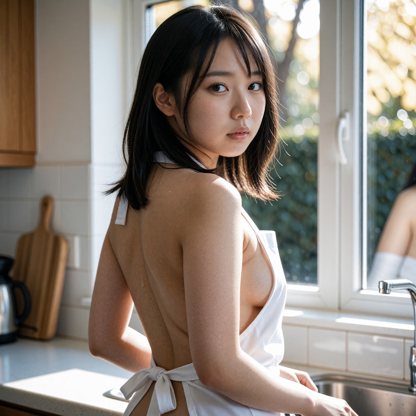 裸エプロン