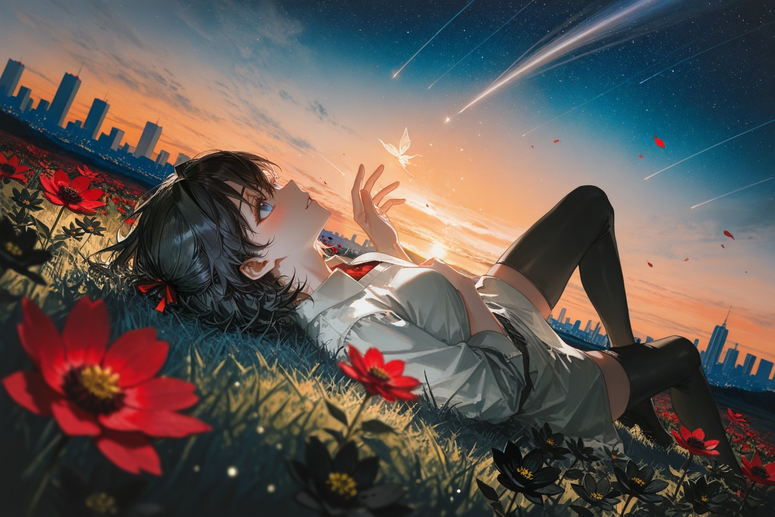 流星 | の人気AIイラスト・グラビア