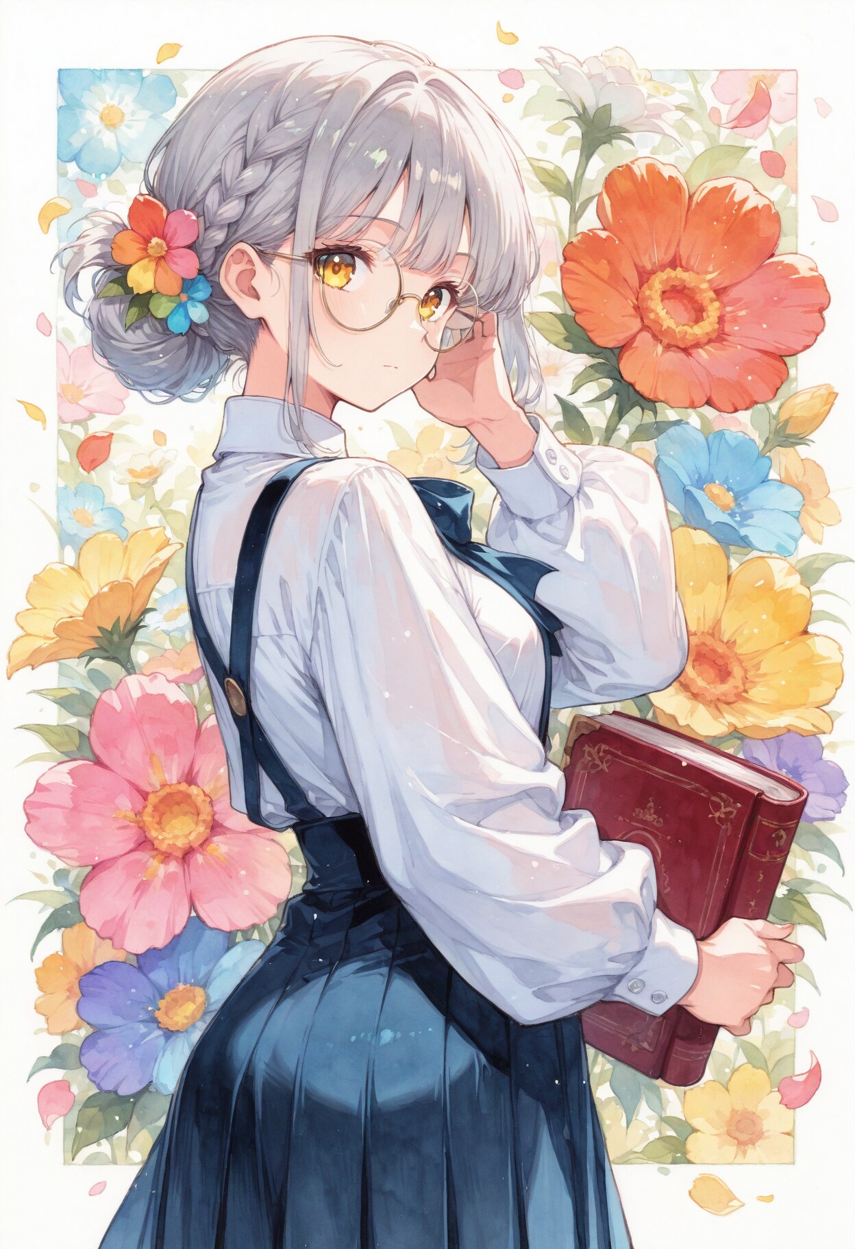 看板娘　flowers