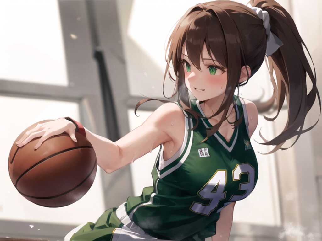 茶髪ポニテちゃん