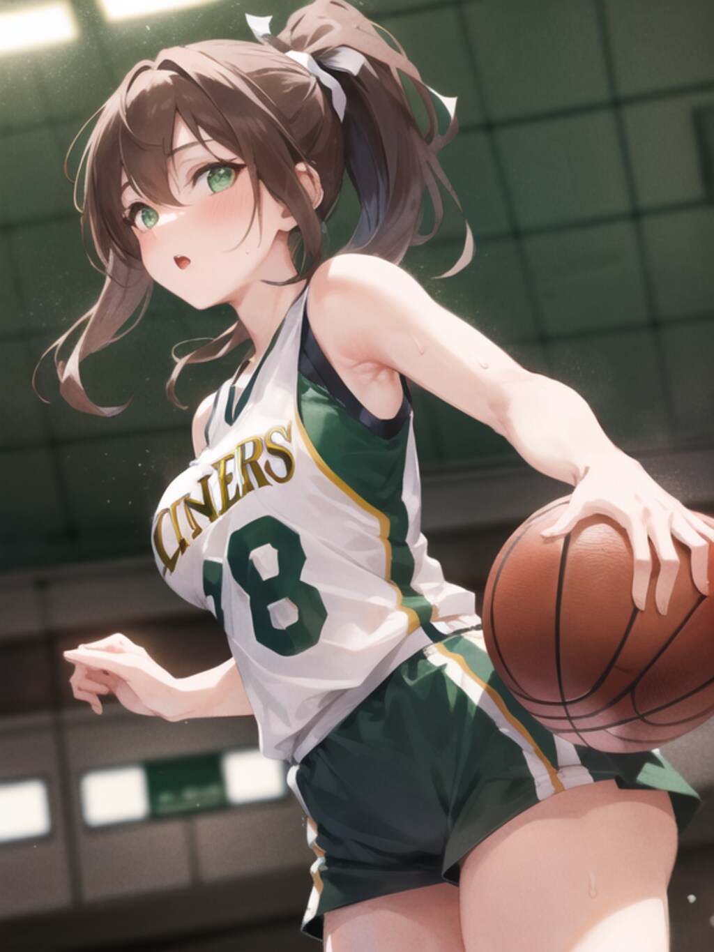 茶髪ポニテちゃん