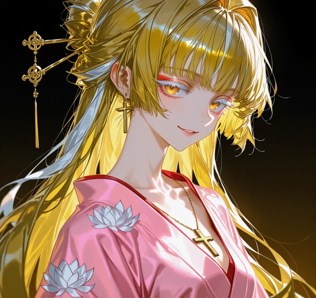 金髪和服