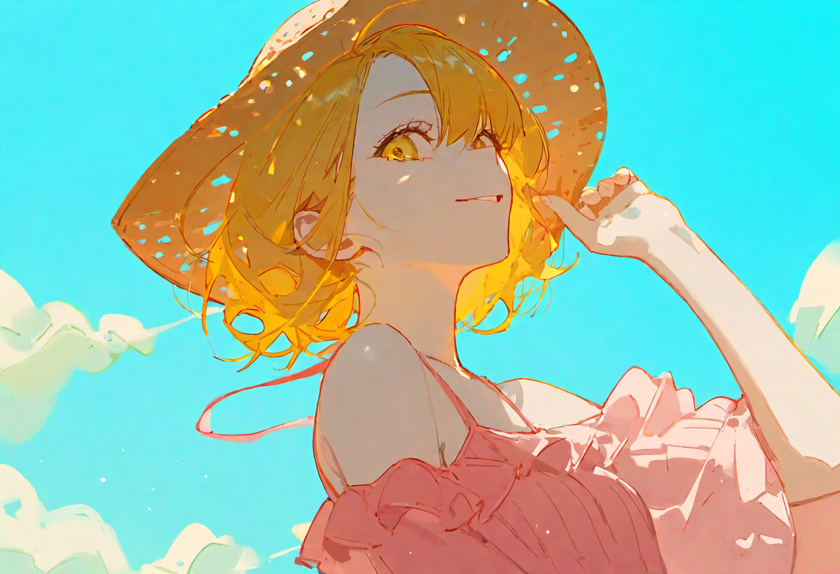 ユイちゃんと夏の空 | の人気AIイラスト・グラビア