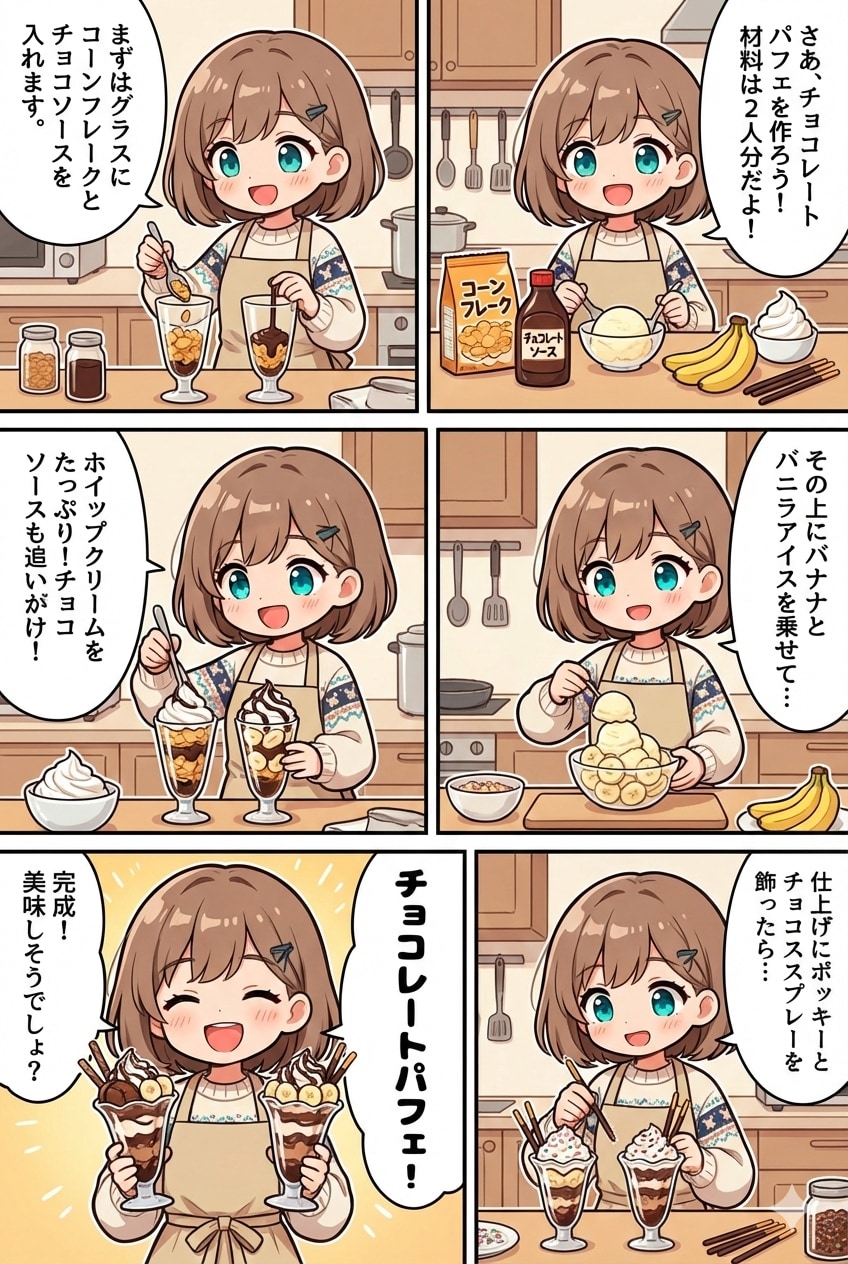 チョコレートパフェ | の人気AIイラスト・グラビア