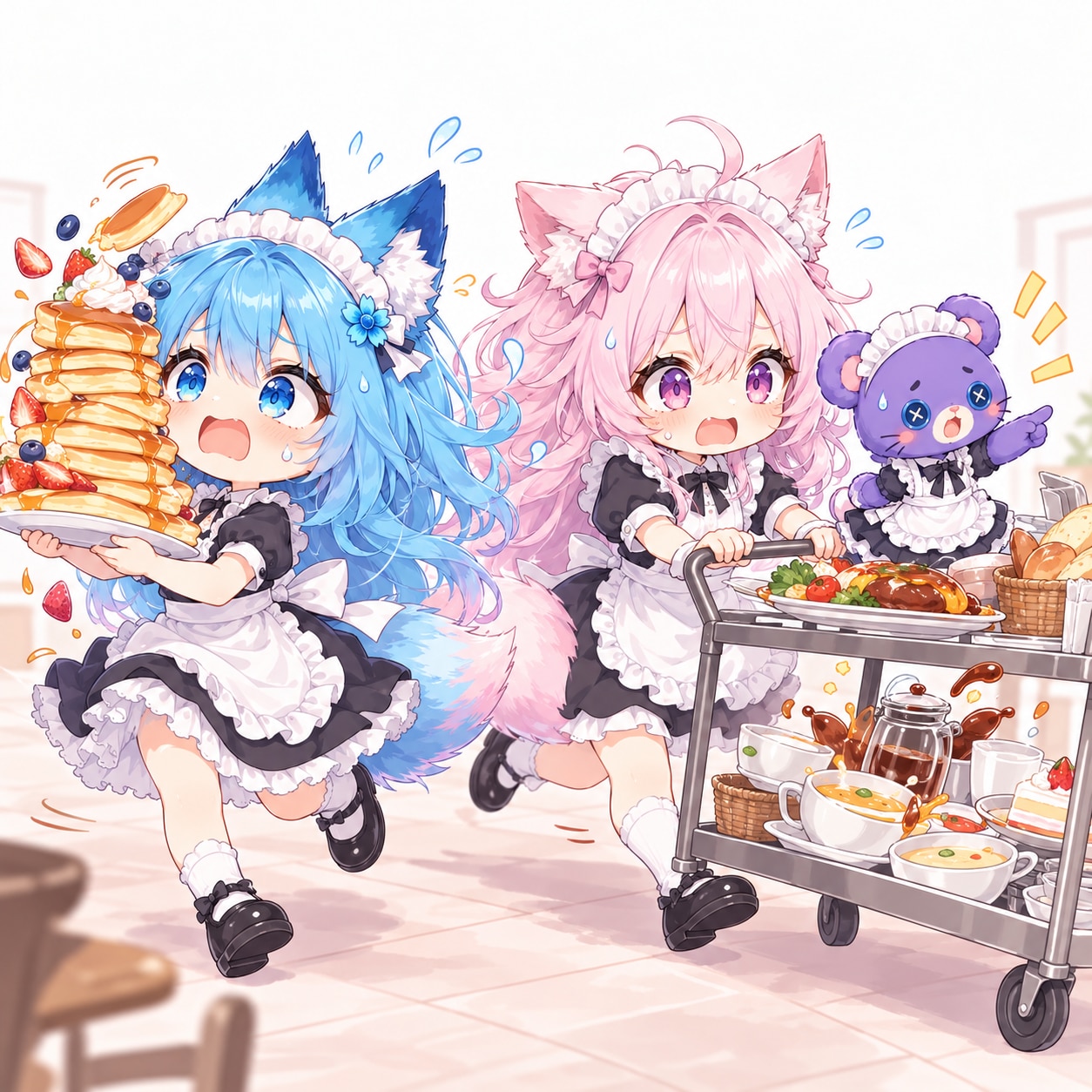 ひらりフリルと、ほっとため息 | の人気AIイラスト・グラビア