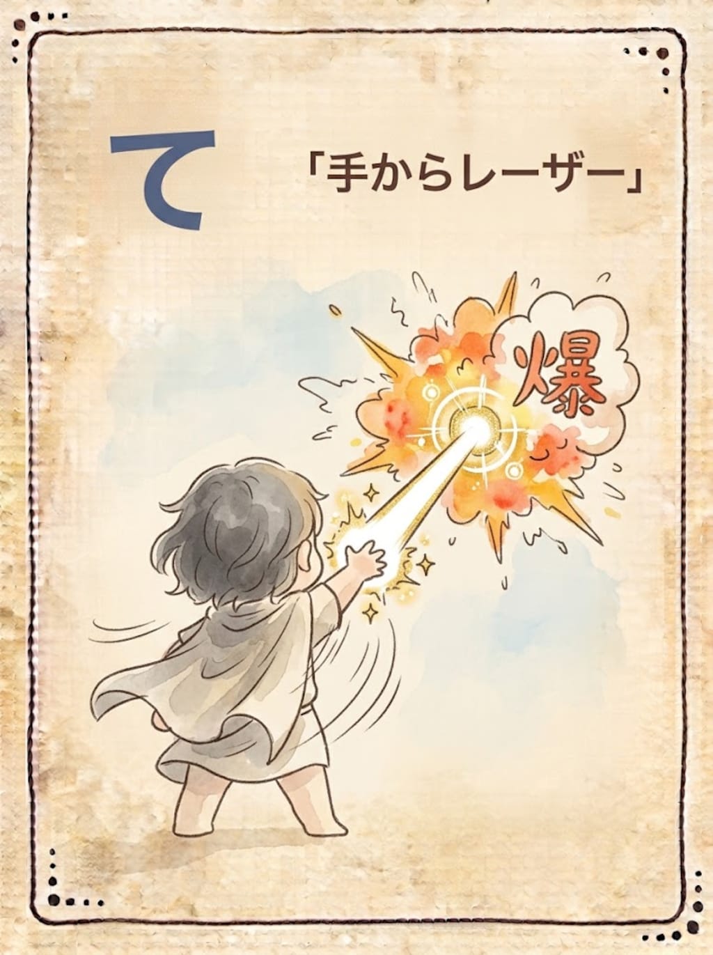手からレーザー