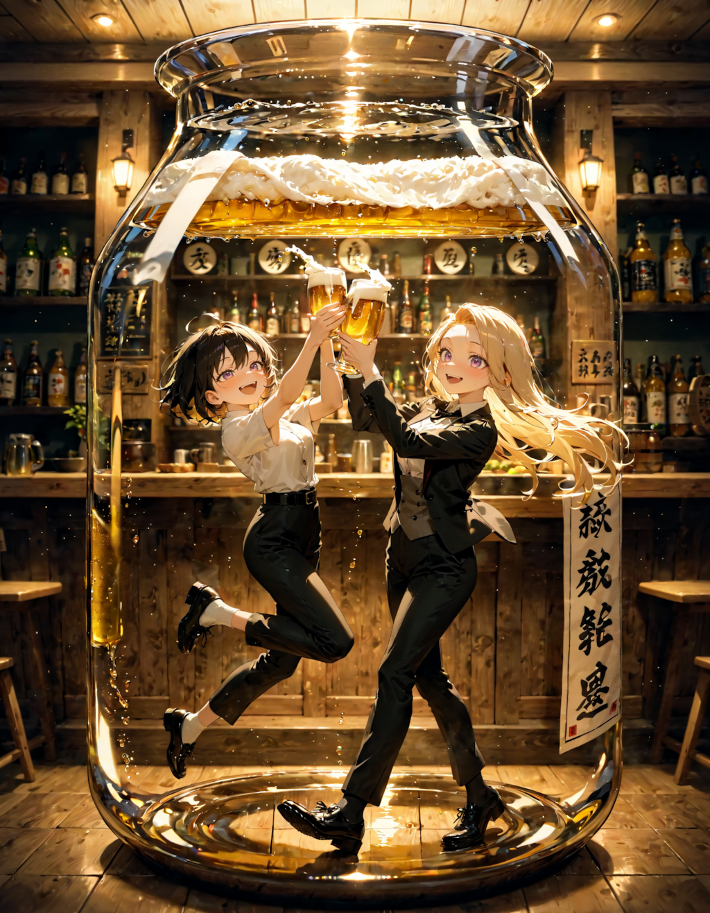 今日は何の日？　居酒屋で乾杯の日。グッドスーツの日。黒ラベルの日　その２