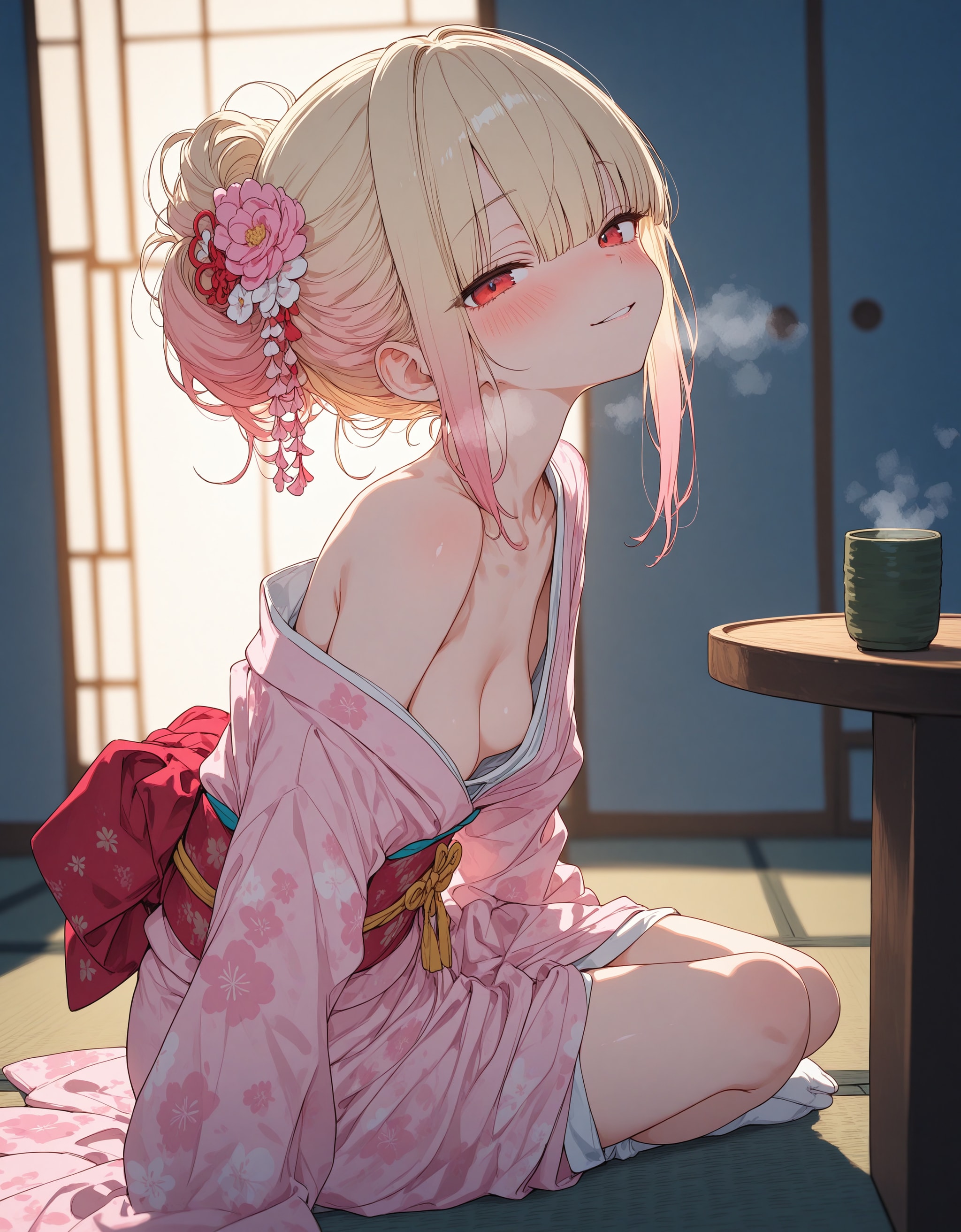 和服金髪ロリ
