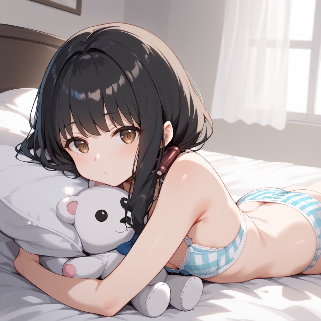 一緒に寝るよ（くまさんと）