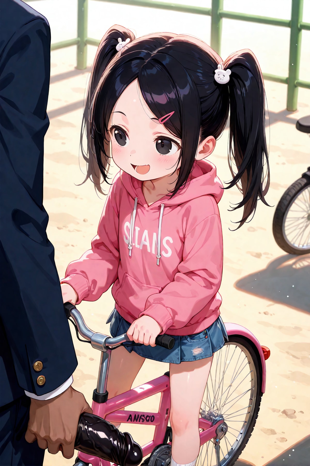 乗るとかわいくなれる自転車があるんですよ。乗ってみませんか？