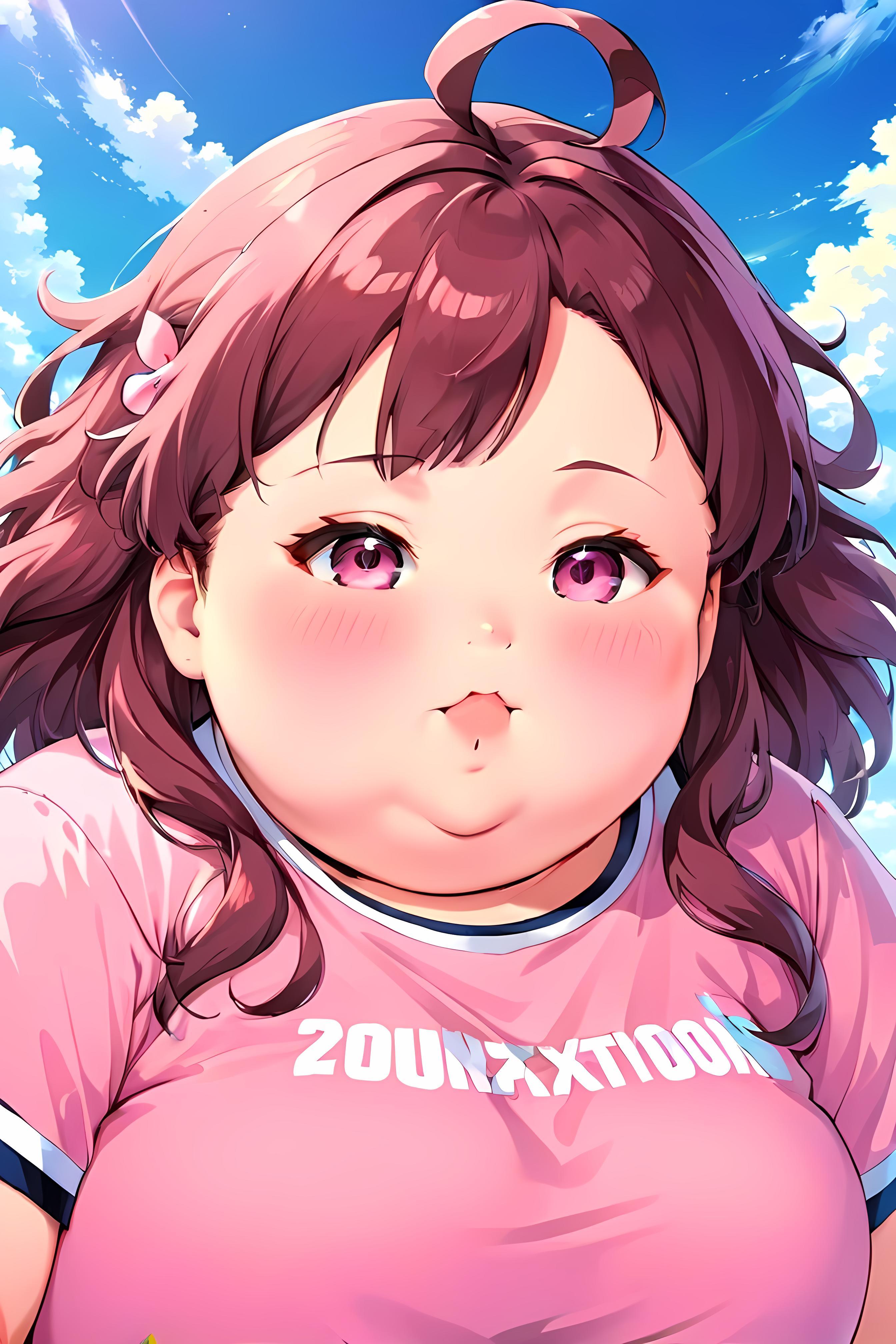 激ぽちゃ女子と空 | の人気AIイラスト・グラビア