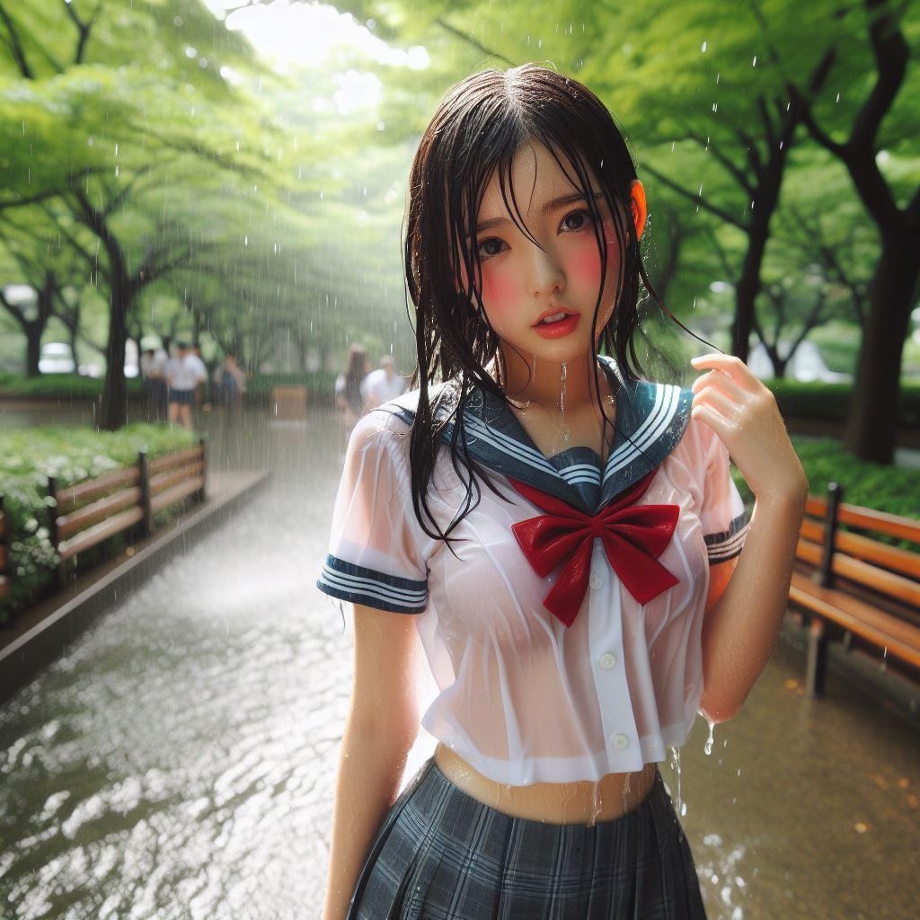 雨が降るなんて聞いてない…