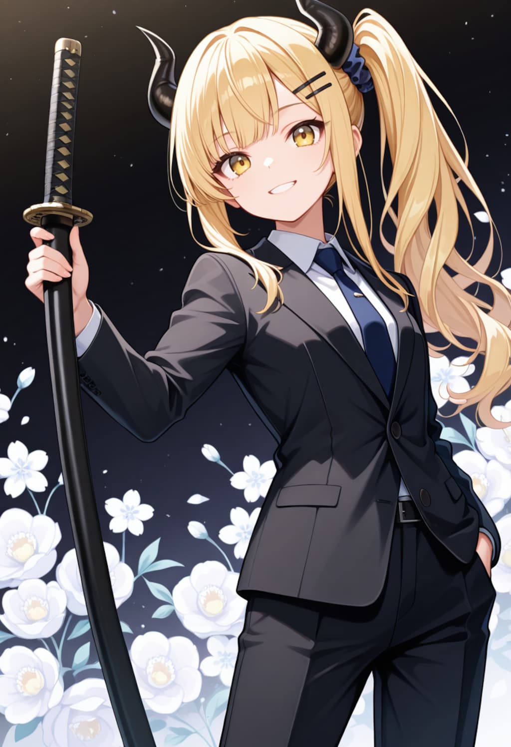スーツ女鬼高生さん