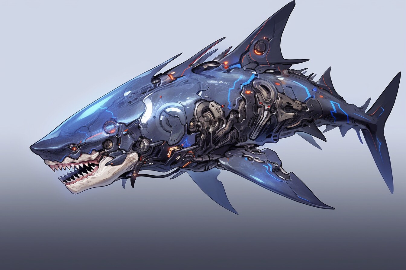 機械化したサメ