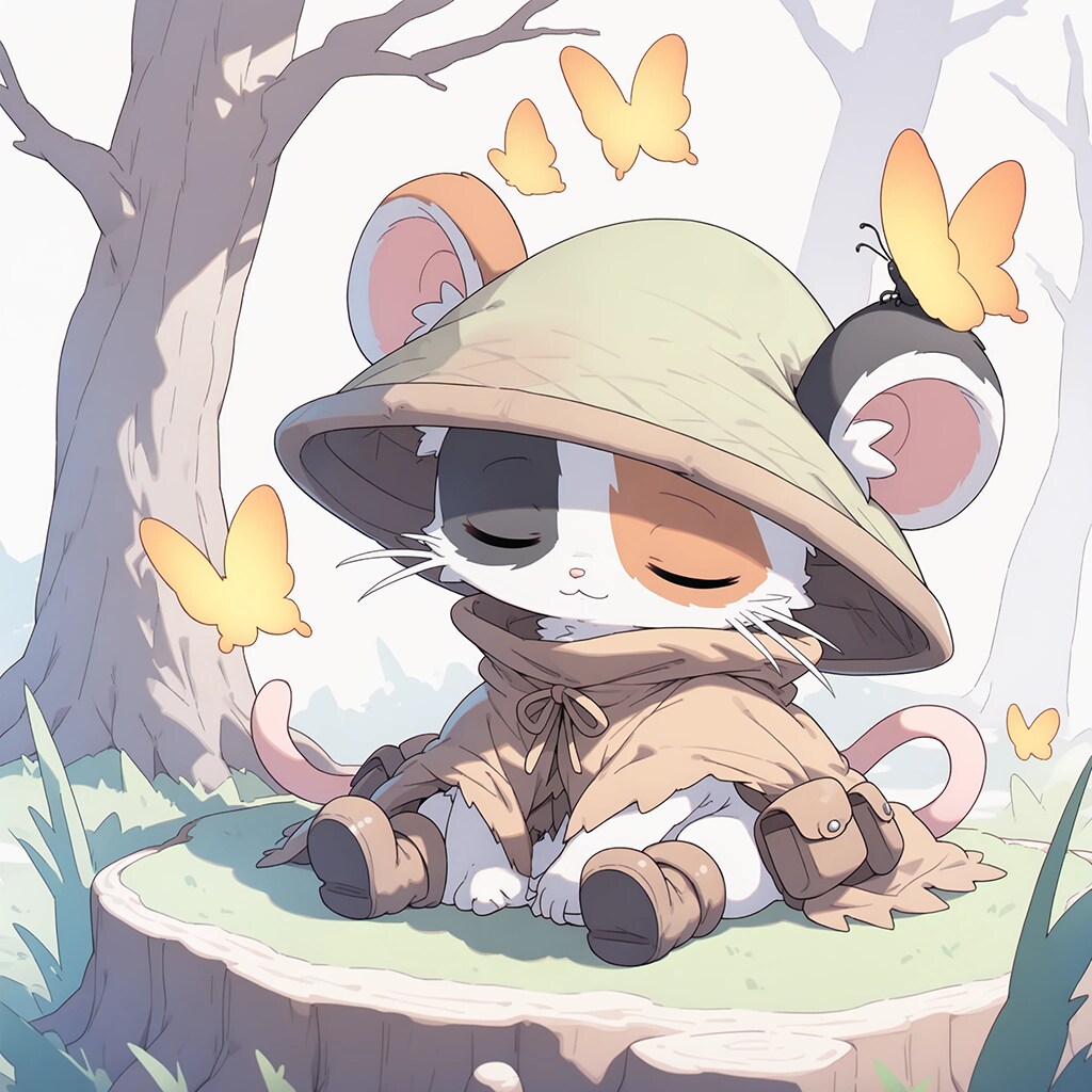 旅ネズミの一休み | の人気AIイラスト・グラビア