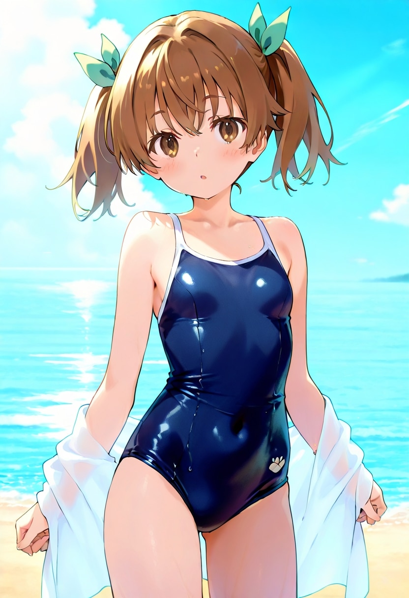 スクール水着女子