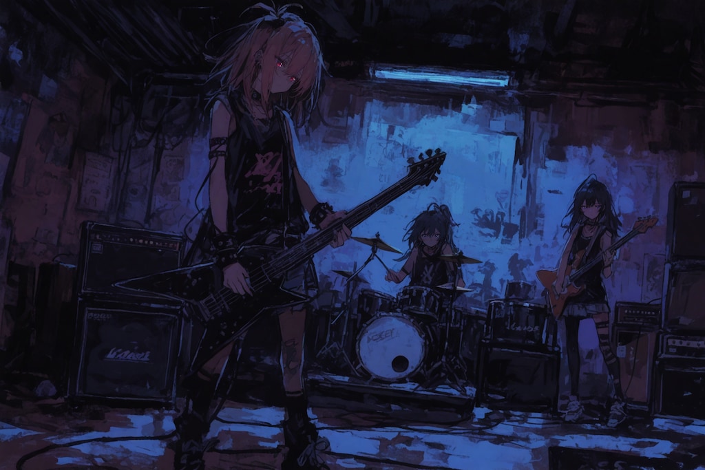 薄暗いガレージのロクリアンスケール