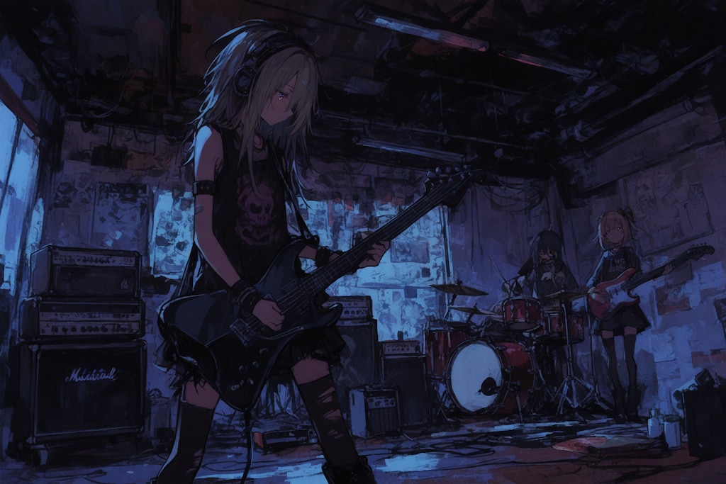 薄暗いガレージのロクリアンスケール