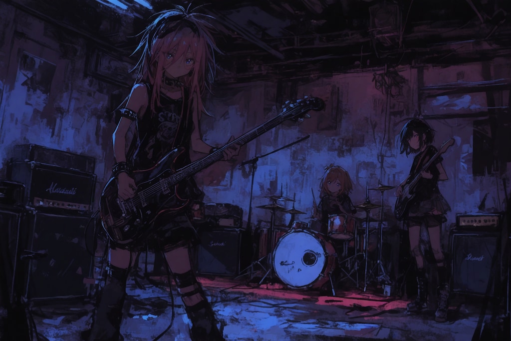 薄暗いガレージのロクリアンスケール