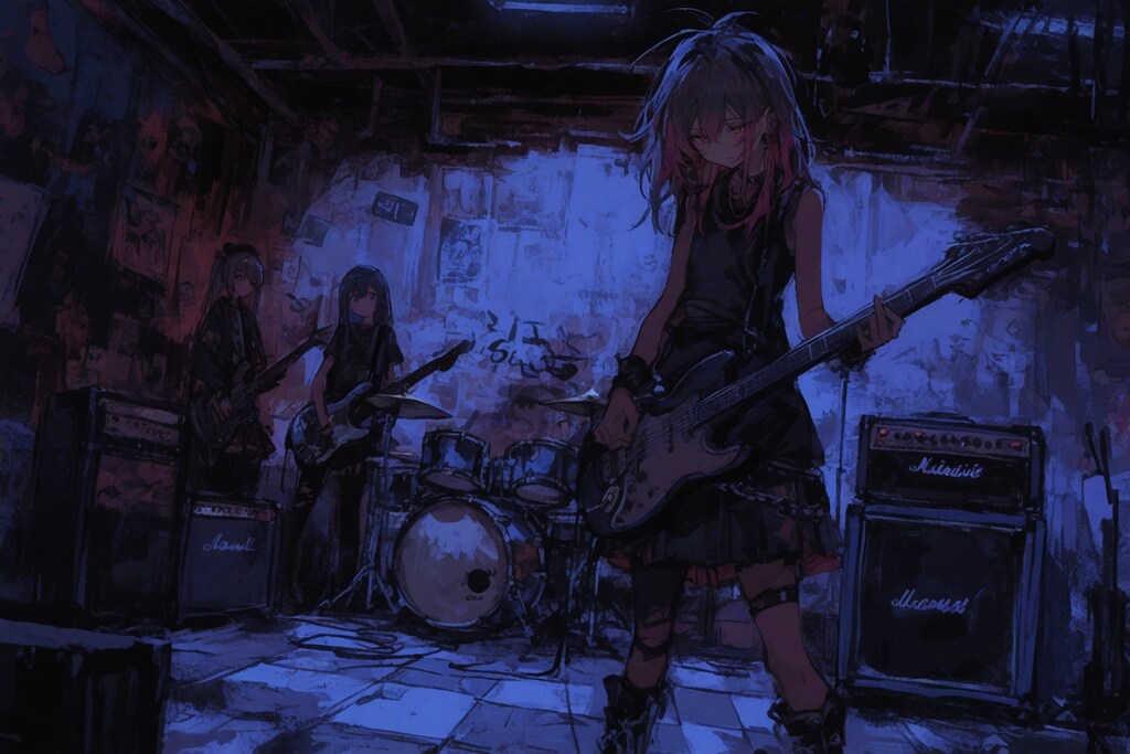 薄暗いガレージのロクリアンスケール