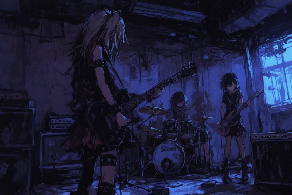 薄暗いガレージのロクリアンスケール