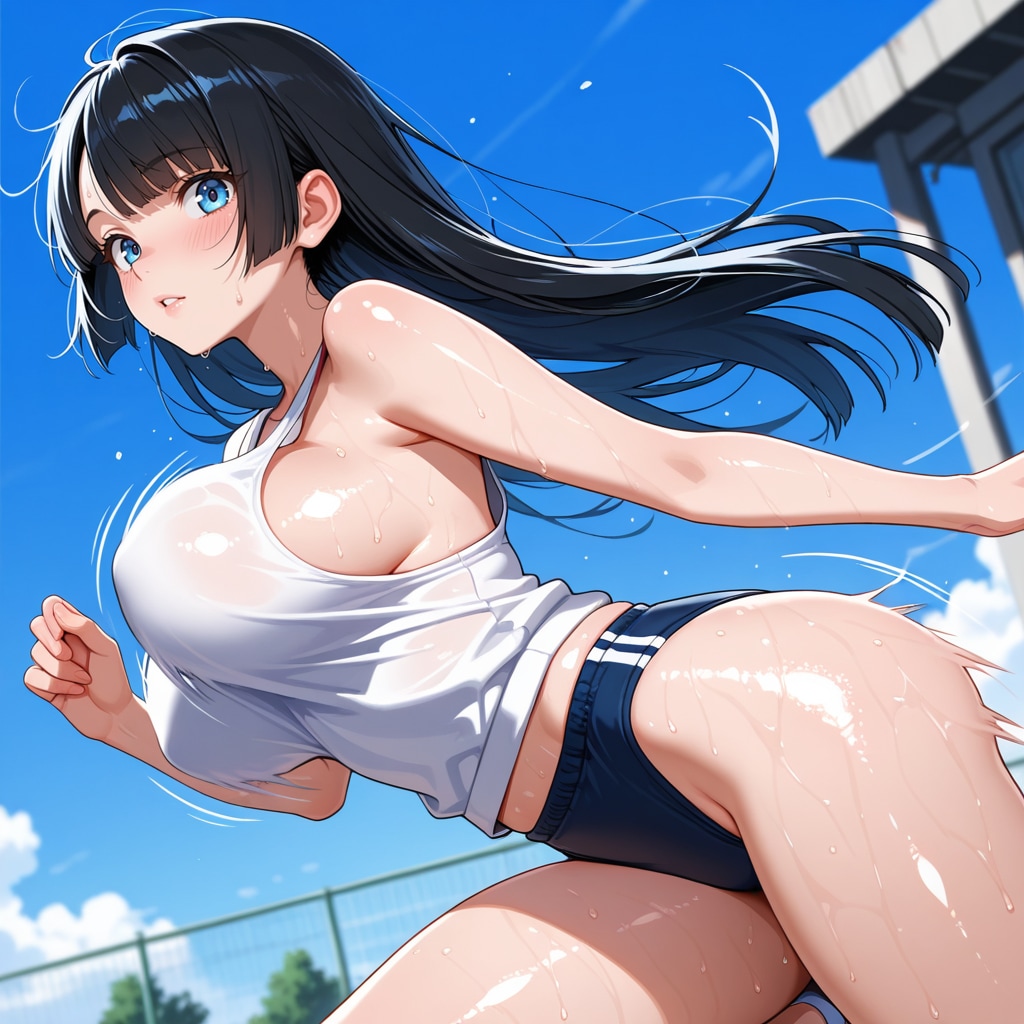 青空と全力疾走