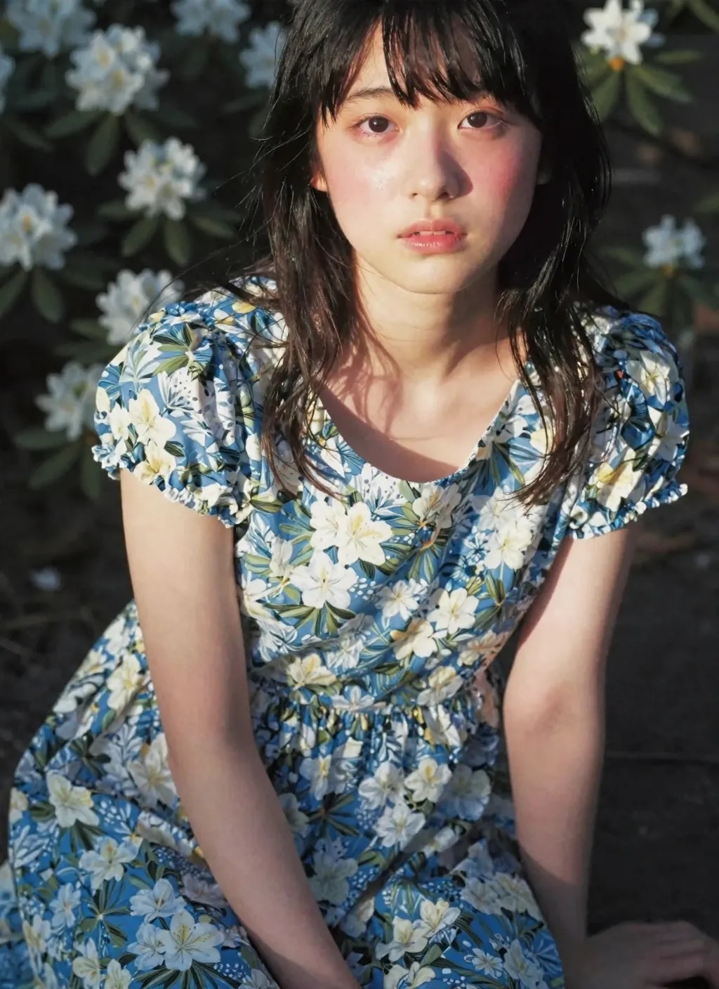 花柄ワンピース