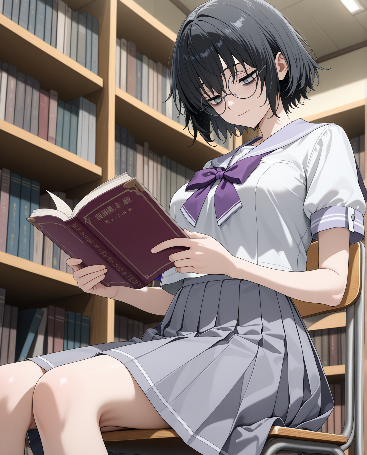 図書室が私の居場所…