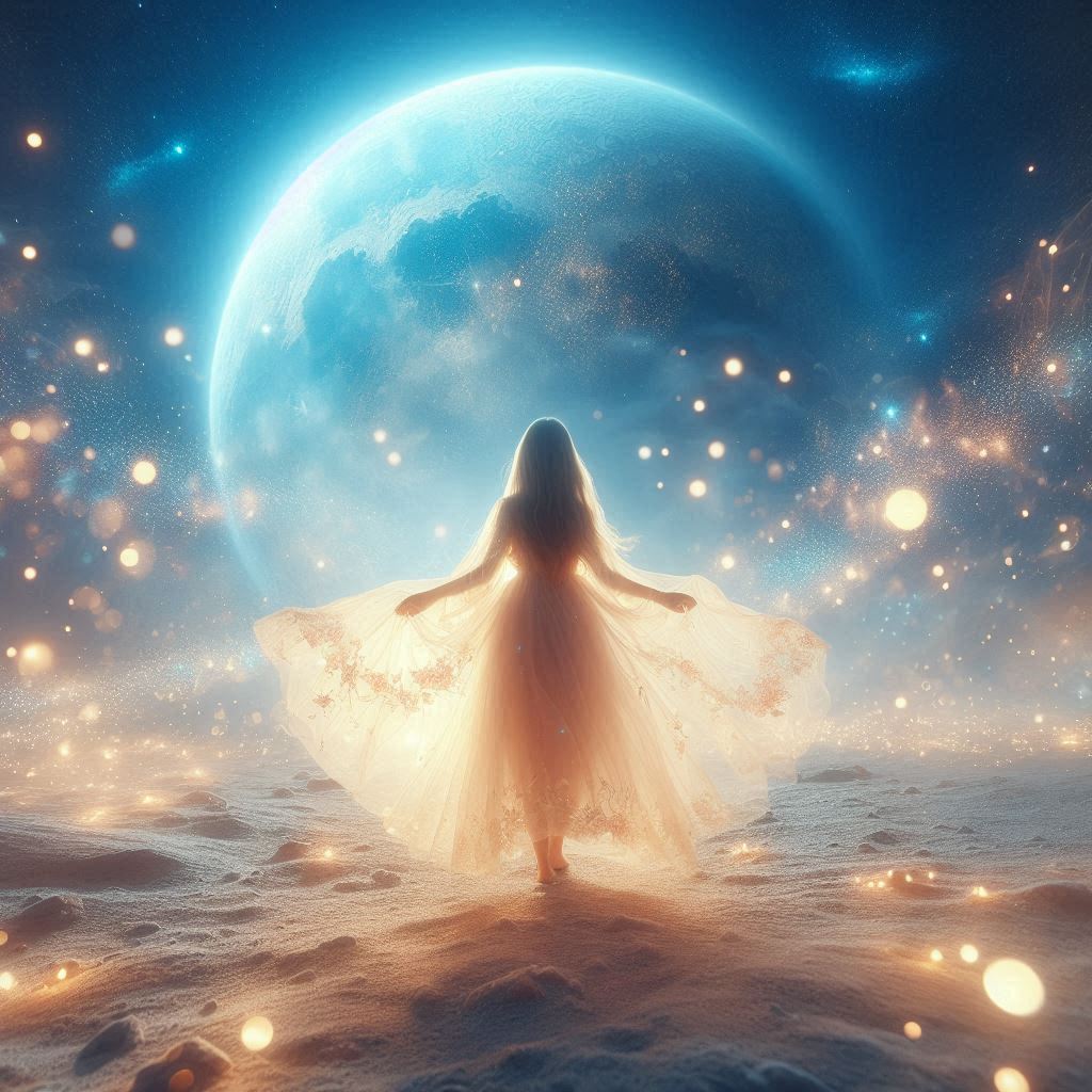 月を歩く女 | の人気AIイラスト・グラビア