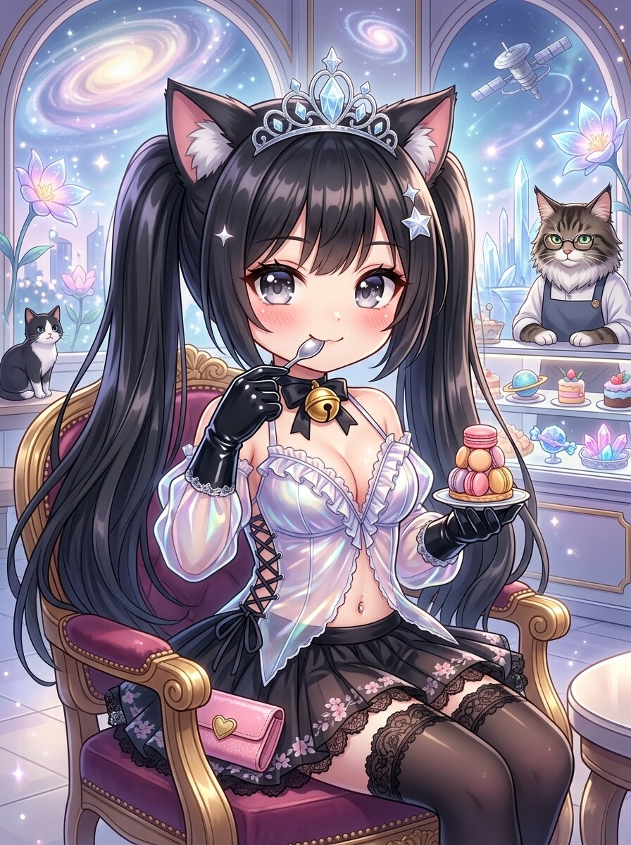 黒ツイにゃん