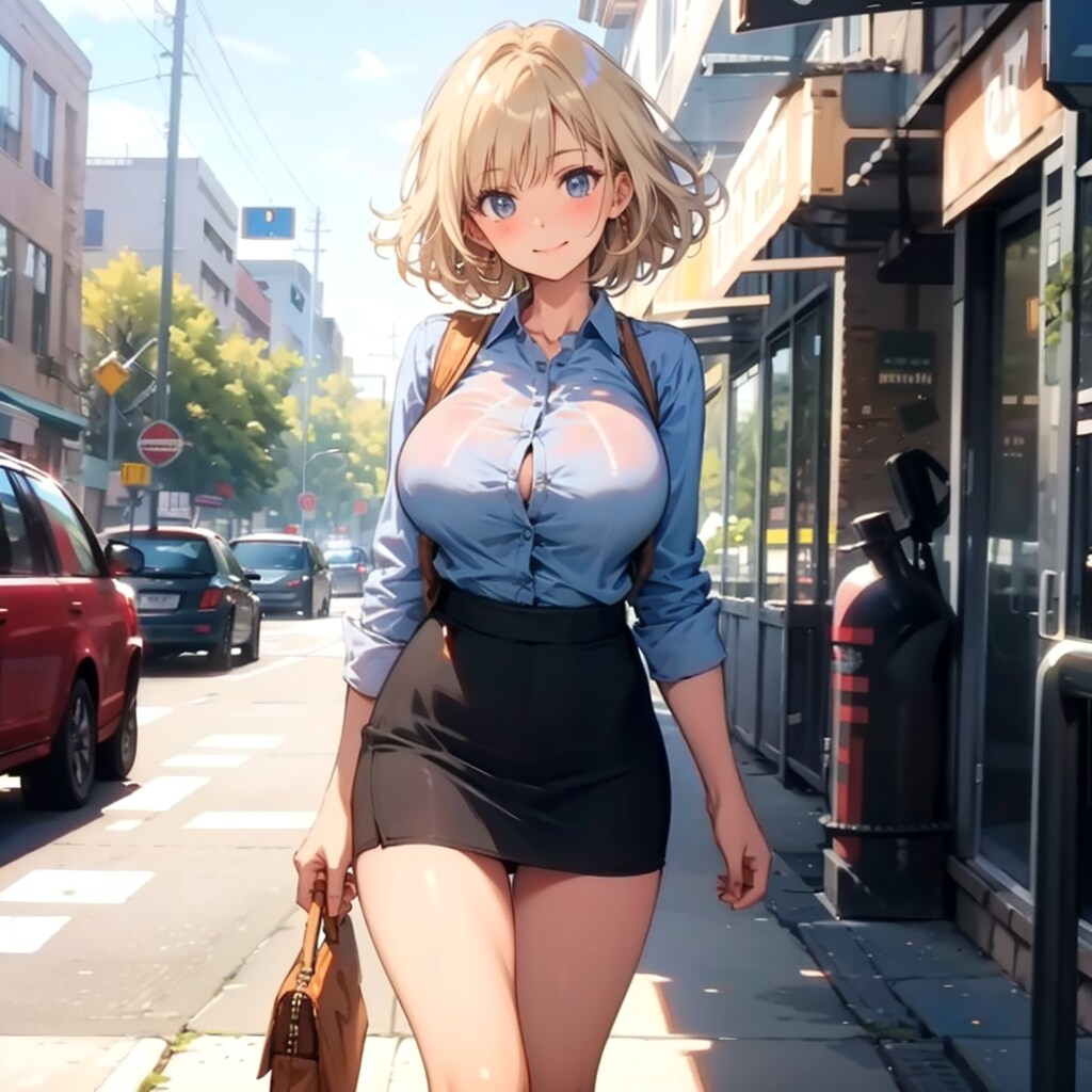 歩くお姉ちゃん