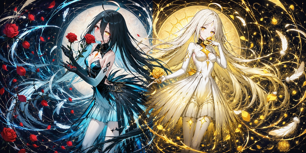 【別ver.集】薔薇香る月と太陽の女神