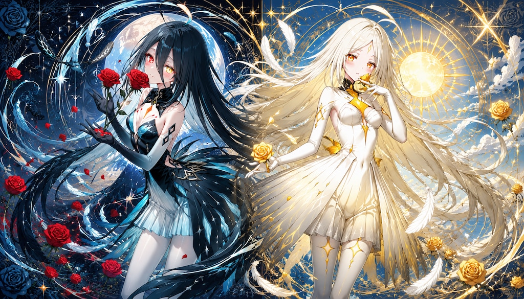 【別ver.集】薔薇香る月と太陽の女神