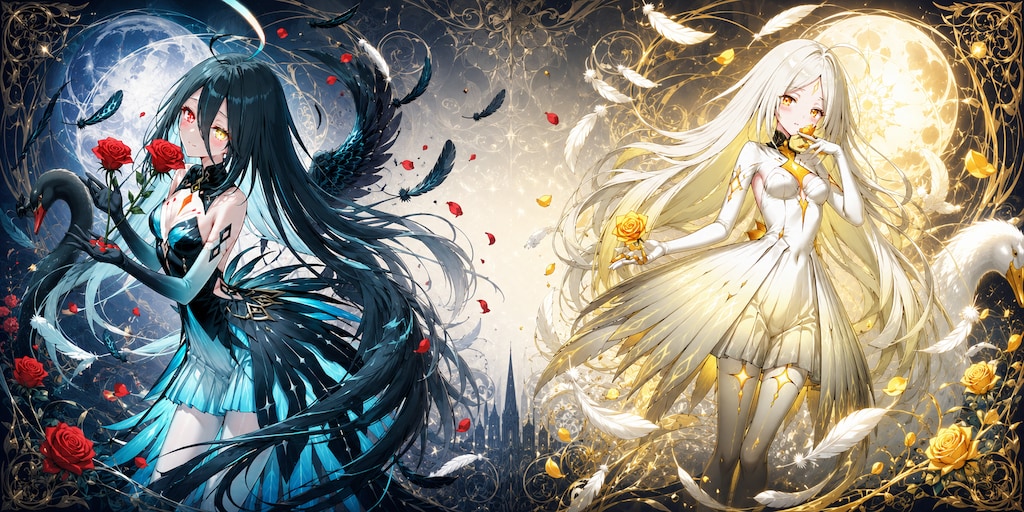 【別ver.集】薔薇香る月と太陽の女神