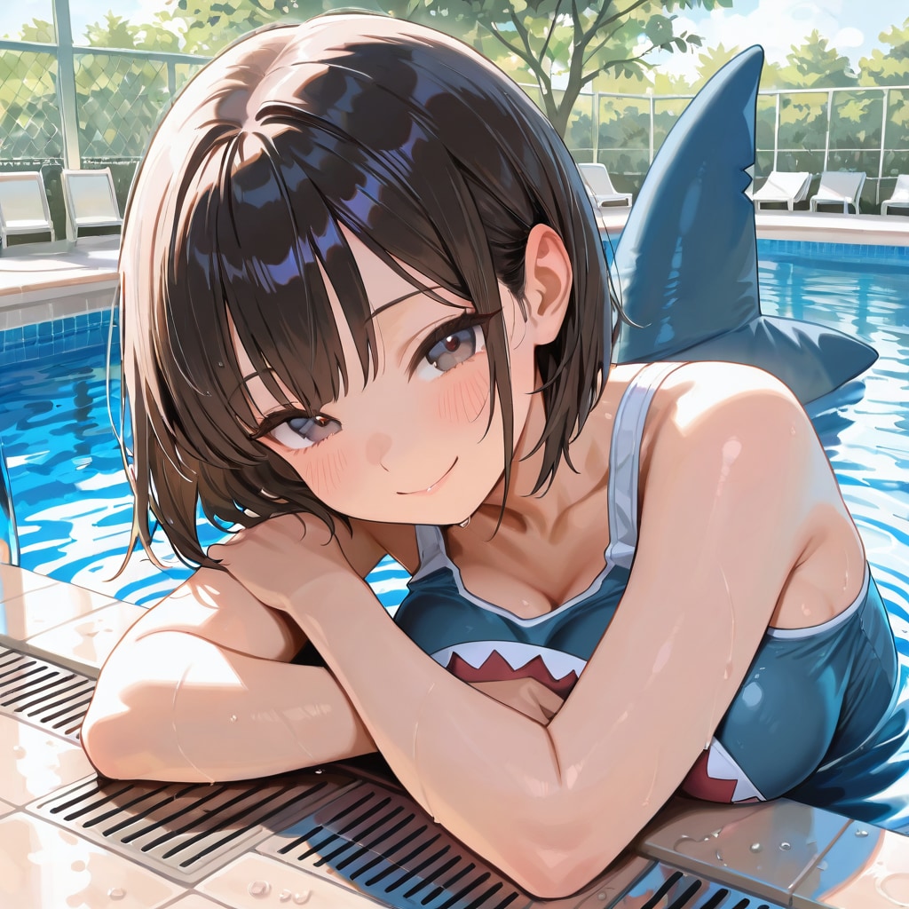 サメ肌競泳水着