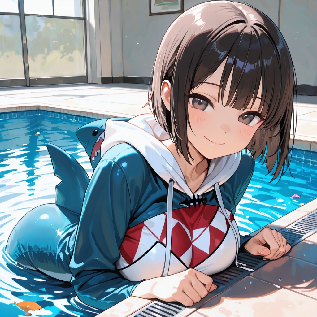 サメ肌競泳水着