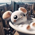 ニューヨークで入浴するねずみくん 5枚目