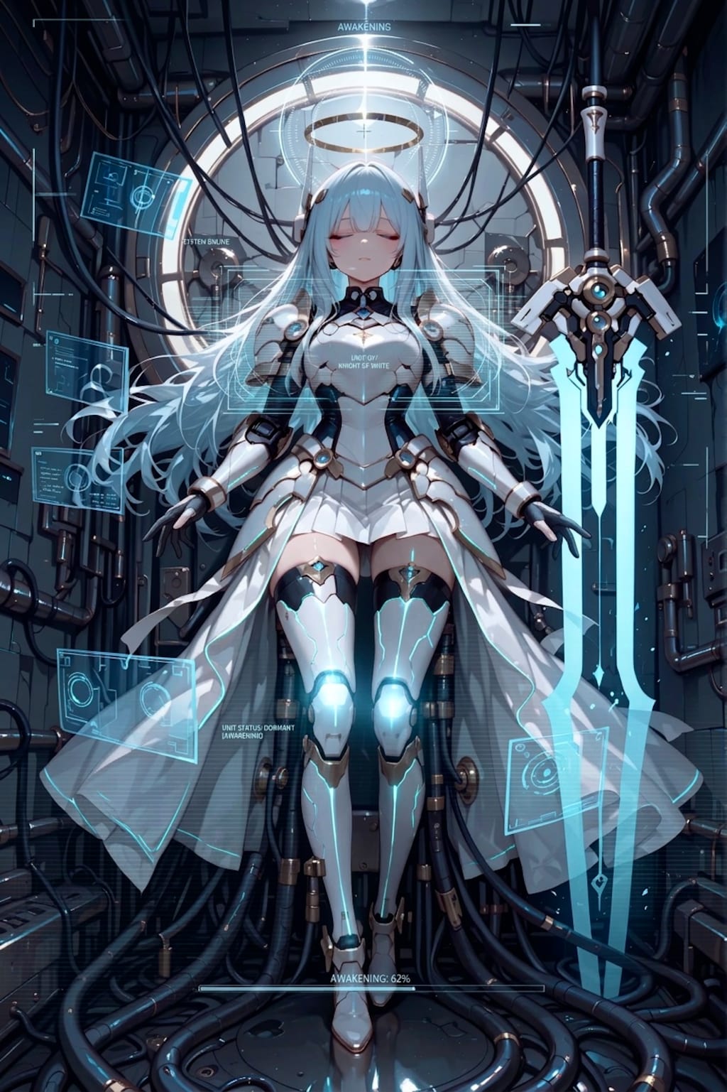 白騎士、起動。